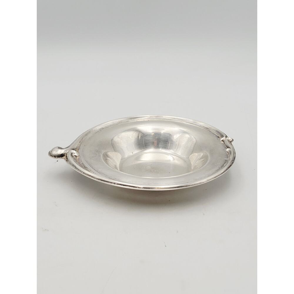 International Silver Company Candy Bowl Silverplate Swirl Edge #948 Vintage